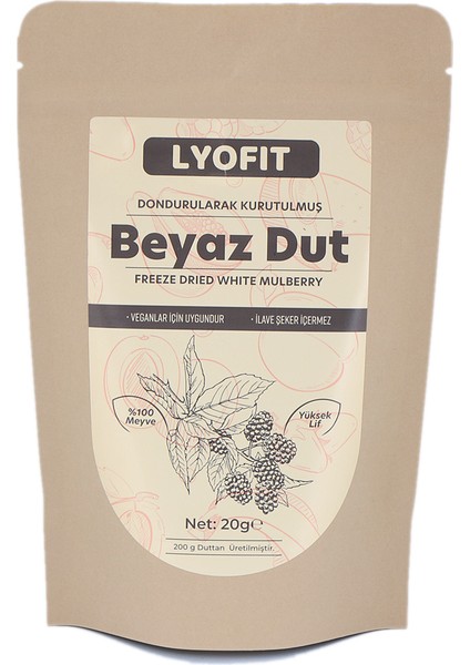 Beyaz Dut (Freeze-Dried) 20 gr