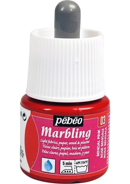 Marbling Ebru Boyası 45ML 03 Bengal Pink