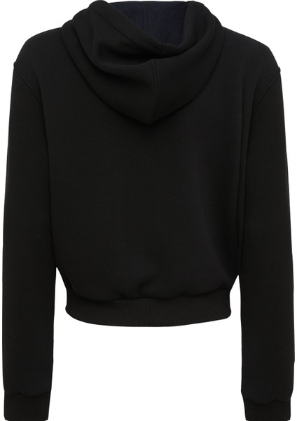 Siyah Pamuk Kapşonlu Sweatshirt fiyatları