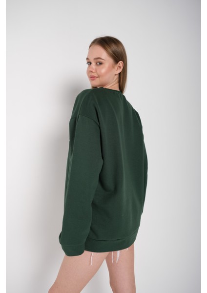 Kadın Los Angeles Baskılı Oversize Sweatshirt fırsatları