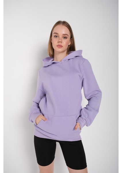 Unisex Intense Feelings Sarı Sırt Baskılı Oversize Hoodie Kapşonlu