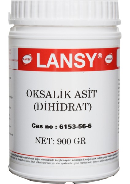 OKSALİK ASİT 900 GR (DİHİDRAT)