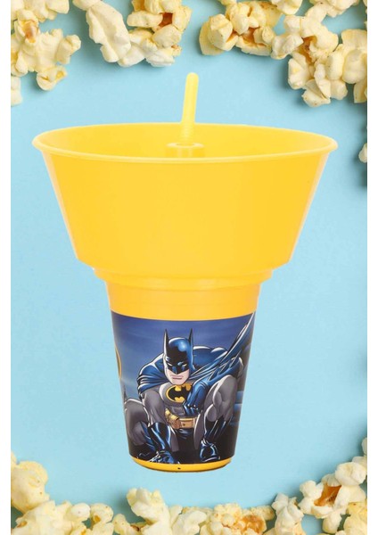 Batman Yuvarlak Mısır Kovalı Pipetli Bardak