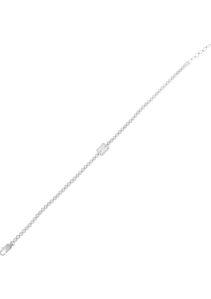 925 Ayar Gümüş Yuvarlak Kesim Su Yolu Bileklik fiyatları