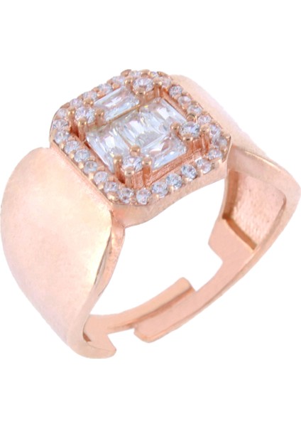 925 Ayar Gümüş Taş İşlemeli Zirkon Yüzük fiyatları