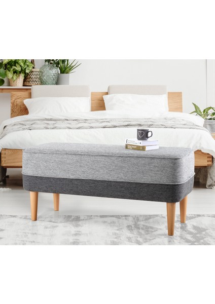 Lorence Home Randler Bench Puf - Gri