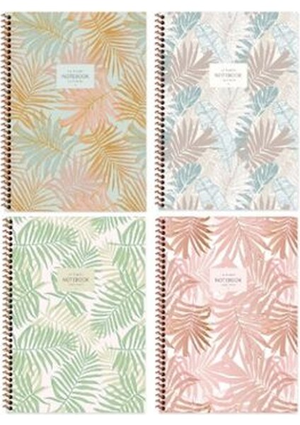 Keskin 17X23 80 Sayfa Çiz. Karton Kp. Spr. La Plume Leaves Defter 385241-99
