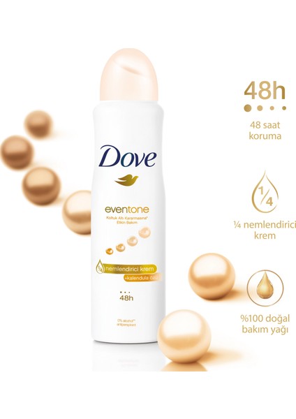 Eventone Kadın Sprey Deodorant Kalendula Özü Koltuk Altı Kararmasına Etkin Bakım 150 ml
