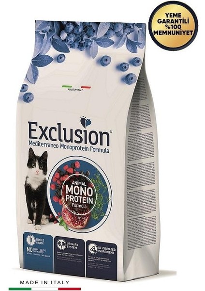 Monoprotein Düşük Tahıllı Ton Balıklı ve Narlı Kısırlaştırılmış Kedi Maması 12 kg