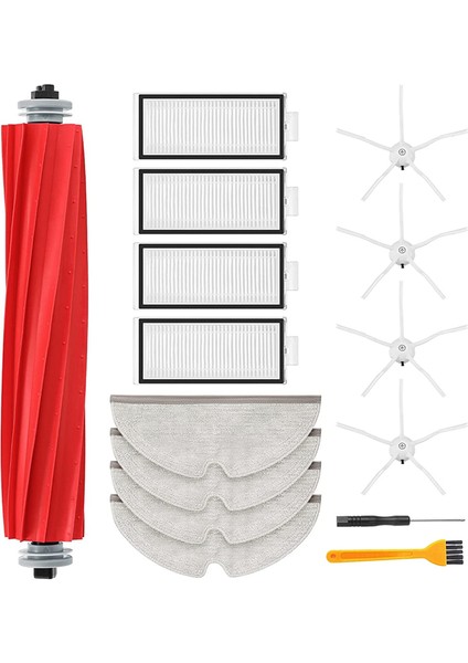 Xiaomi Roborock Q7 Max Için Yedek Aksesuarlar/q7 Max + Elektrikli Süpürge Ana Yan Fırça Hepa Filtre Paspaslar (Yurt Dışından)