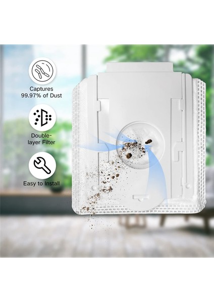 10'lu Paket VCA-ADB90 Vakum Toz Torbası Samsung VCA-ADB90 70+ 75+ 90 Serisi Akülü Çubuk Vakum Aksesuarları Parçaları (Yurt Dışından)