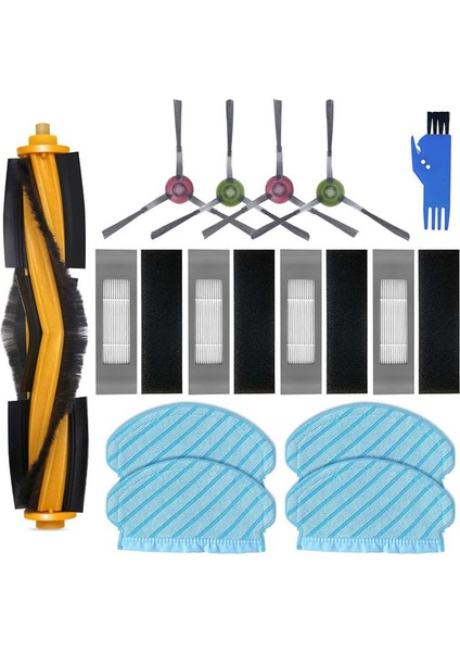 Yedek Ana Fırça Yan Fırça Ecovacs Için Hepa Filtreler Deebot Ozmo 950 920 Robot Süpürge Aksesuarları (Yurt Dışından)