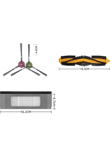 Ecovacs Deebot Için Yedek Parçalar OZMOT8/OZMON7/950/920 T5 Serisi Robot Süpürge Aksesuarları Kiti (Yurt Dışından) fırsatları