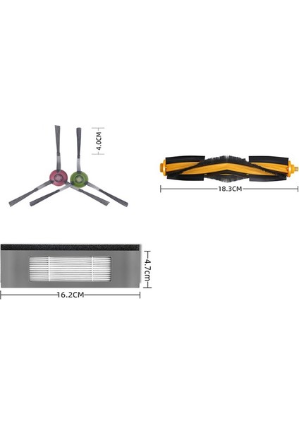 Ecovacs Deebot Için Yedek Parçalar OZMOT8/OZMON7/950/920 T5 Robot Süpürge Aksesuarları Kiti (Yurt Dışından)