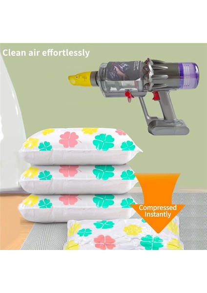Dyson Elektrikli Süpürge Için Hava Emme Aparatı V7 V8 V10 V11 V15, Vakum Saklama Torbalarının Havasını Emmeye Yardımcı Olur Sarı (Yurt Dışından)