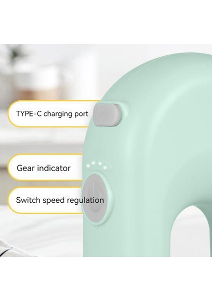Çırpıcı Mini Mixer Kahve Süt Şarj Edilebilir Yumurta Köpürtücü (Yurt Dışından)