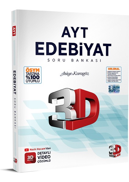 3D Yayınları YKS AYT Edebiyat Soru Bankası