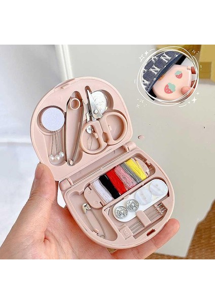 1set Düğmeler Iğneler Saklama Kutuları Dikiş Kutusu Ev - Pembe (Yurt Dışından)