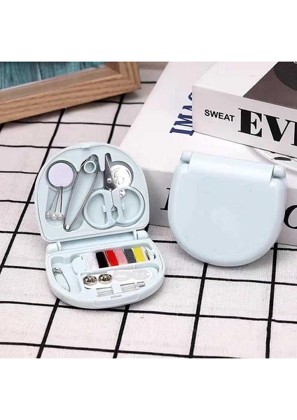 1set Düğmeler Iğneler Saklama Kutuları Dikiş Kutusu Ev - Mavi (Yurt Dışından)