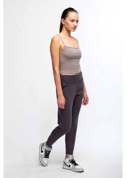Gri Kadın Askılı Crop Top - Lones fiyatları