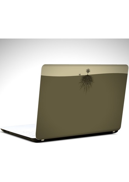 Ağaç Minimal Laptop Sticker