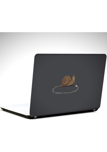 Salyangoz Minimal Laptop Sticker