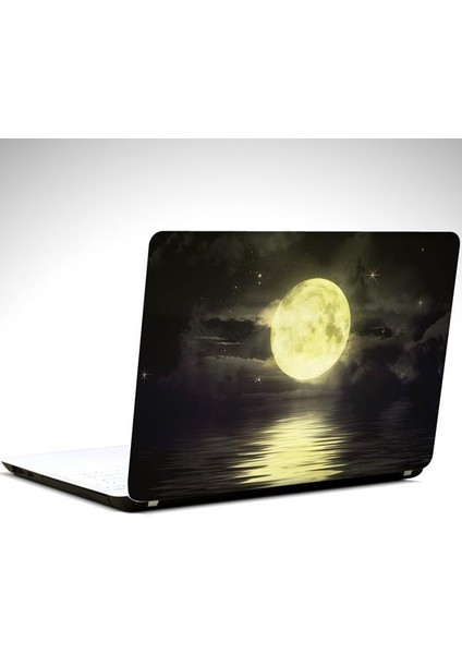 Ay ve Yıldızlar Laptop Sticker