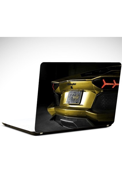 Lamborghini Sarı Laptop Sticker