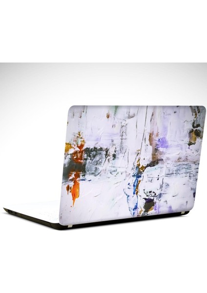 Beyaz Detaylar Soyut Laptop Sticker