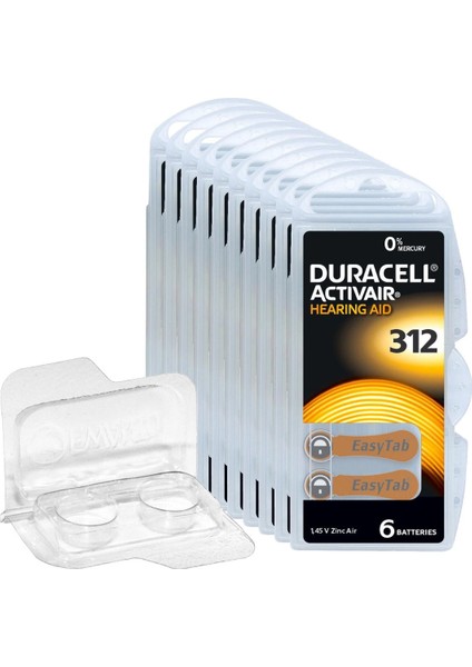 312 Numara Işitme Cihazı Pili 5 Paket 30 Adet Duracell Kulaklık Pili 312 Numara Pil modelleri