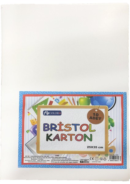 Amerikan Bristol Karton 210 gr 10'lu 25 x 35 cm