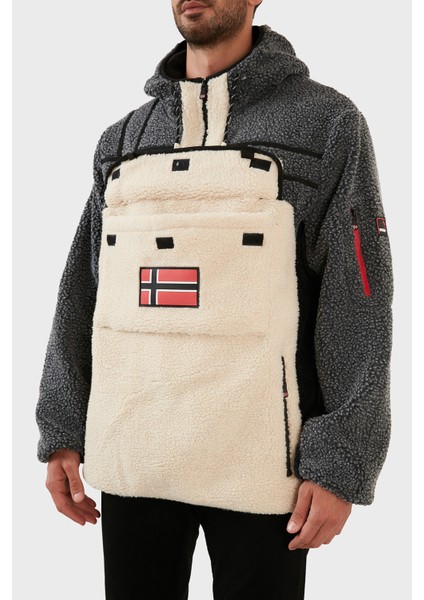 Yumuşak Dokulu Soğuğa Dayanıklı Kapüşonlu Polar Erkek Polar Rıakolo fırsatları