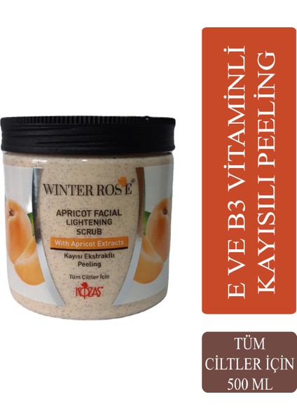 Winter Rose Kayısı Özlü Tüm Ciltler Için Kumlu Peeling 500 gr