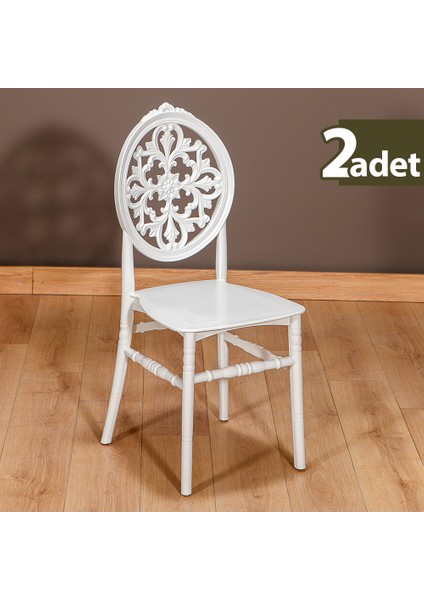 2 Adet Venüs Mutfak Sandalye- Beyaz
