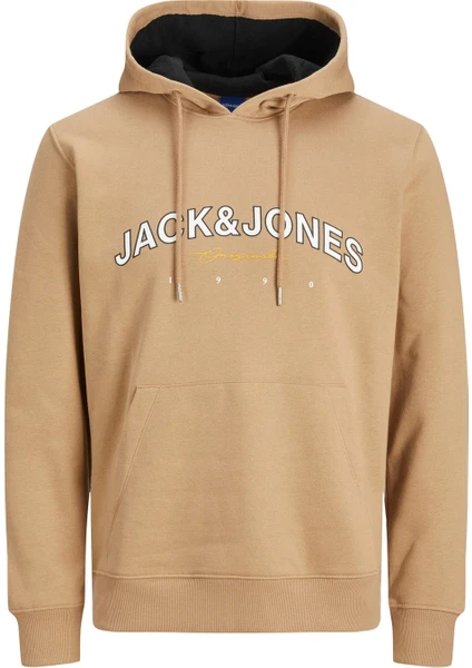 Jack & Jones Orijinal Yazılı Erkek Kapüşonlu Sweatshirt 12220537