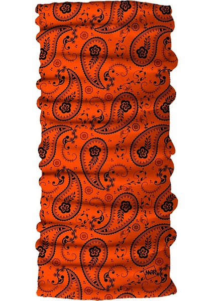 Paisley Orange Çok Fonksiyonlu Bandana-Boyunluk