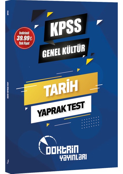 KPSS Genel Kültür Tarih Yaprak Test