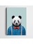 Kırmızı Papyonlu Panda Kanvas Tablo 1