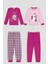Çok Renkli Kız Çocuk Holiday Pijama Takımı 1