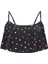 Siyah Colorful Spotted Crop Bikini Üstü 1