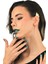 Kadın Mat Altın Renk Kaplama Sol Kulak Geçirmeli Model Yaprak Formlu Ear Cuff Küpe 1