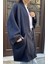 - Yumuşak Dokulu Kapitone Kalın Ovre Kimono - Unisex, Cepli 3
