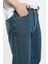 The Trend Man Lacivert Taşlamasız Boyfriend Jeans Pantolon 3