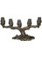 Collection Bronz Renk 5li Mumluk Baykuş Figürü 42CM 1