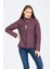 SN659 Basıc Padded Coat Mürdüm Günlük Kadın Şişme Mont 2