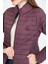 SN659 Basıc Padded Coat Mürdüm Günlük Kadın Şişme Mont 4