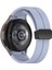 Samsung Galaxy Watch 5 Seri 40MM 44MM Uyumlu Kordon Metal Magnet D Tokalı Silikon Kayış 1
