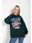 Kadın Chicago 76 Baskılı Oversize Sweatshirt 2