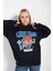 Kadın Chicago 76 Baskılı Oversize Sweatshirt 1