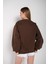 Kadın Oversize Coffee Baskılı Sweatshirt 4